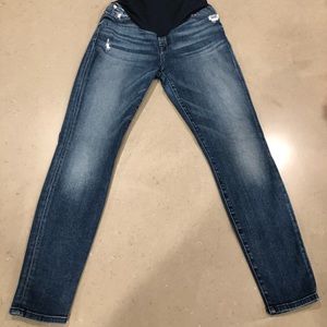 7 for All Mankind Distressed Maternity Jeans